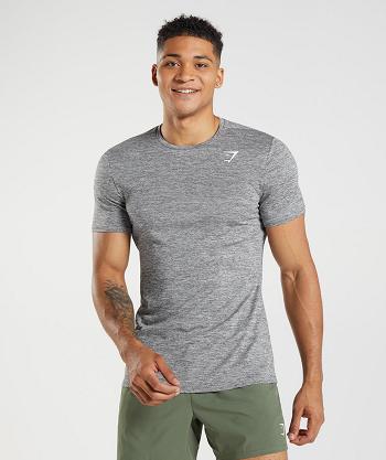 T Shirts Gymshark Arrival Marl Hombre Gris Gris Claro | CO 3264DFM